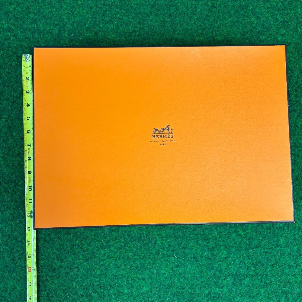 Classic Orange and Brown Medium Hermes Box